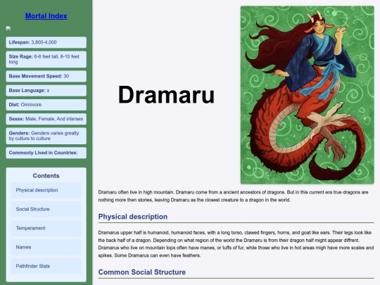 Z Eradun World/Ehumanoids/Dramaru screenshot