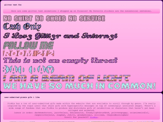 experiments screenshot