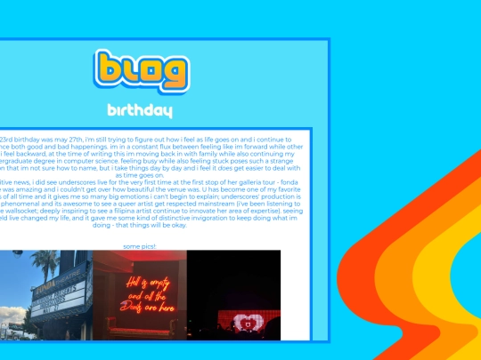 blog screenshot