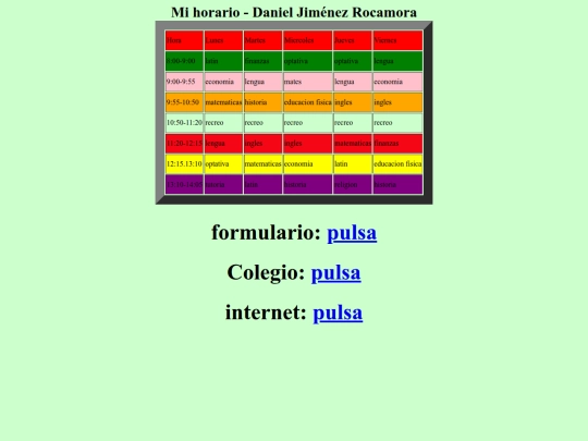 horario screenshot