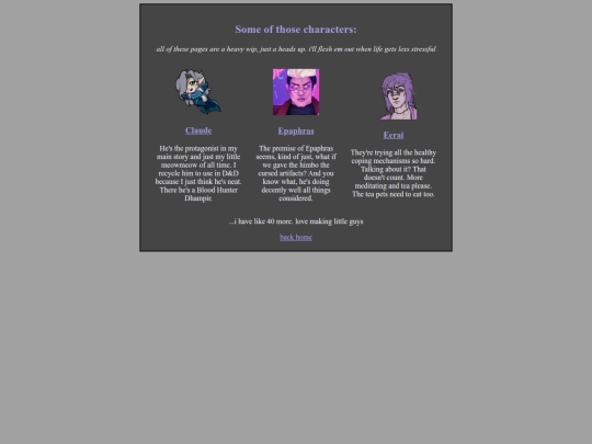 chars screenshot