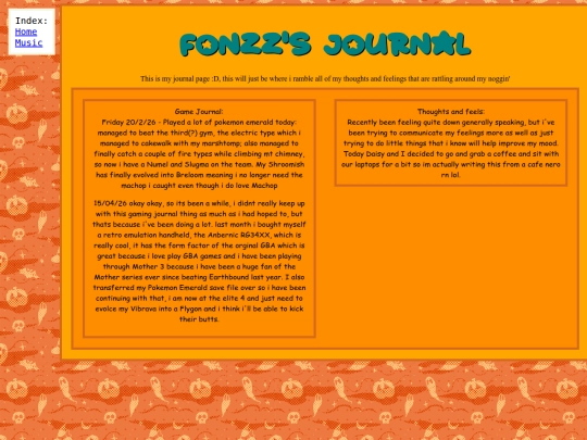 journal screenshot