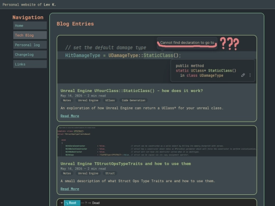 blog screenshot