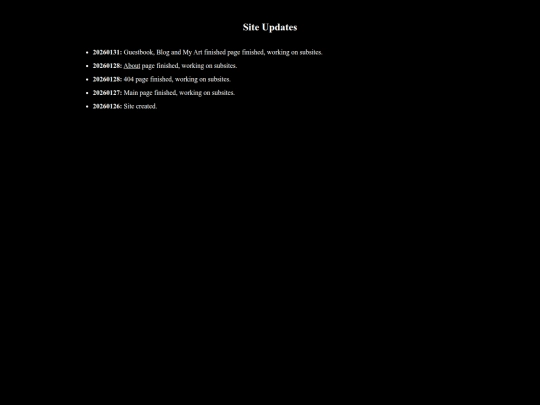 updates screenshot