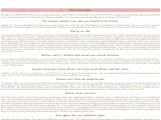 you/webnostalgia screenshot
