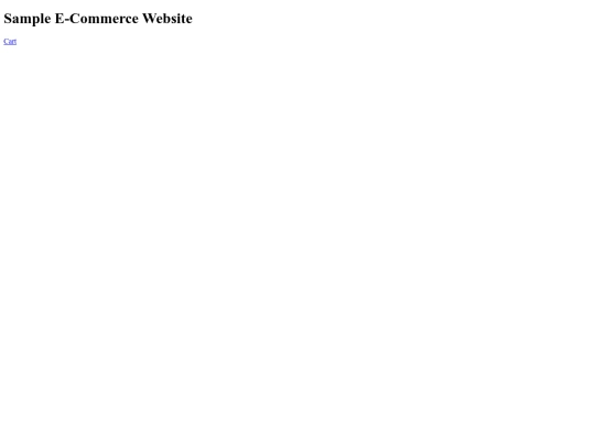 e commerce  screenshot