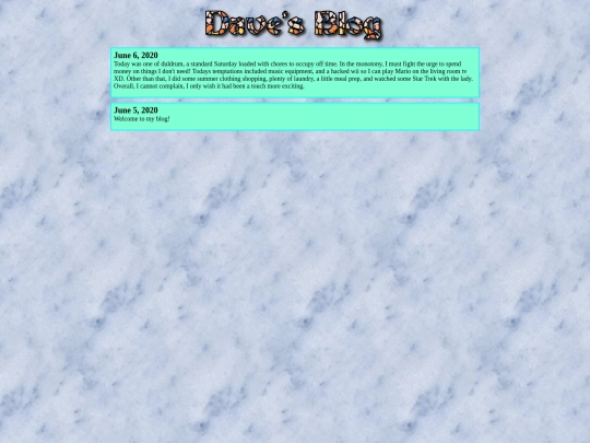 blog screenshot