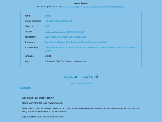 bungou stray dogs/Lesson_learend screenshot