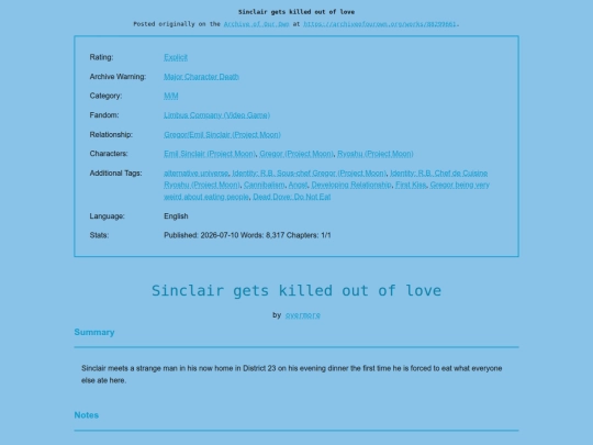 limbus company/Sinclair_gets_killed_out screenshot