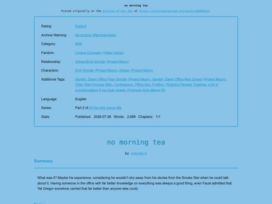 limbus company/no_morning_tea screenshot