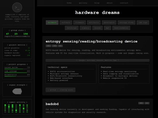 projects screenshot