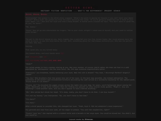 fiction/dovedovedove screenshot