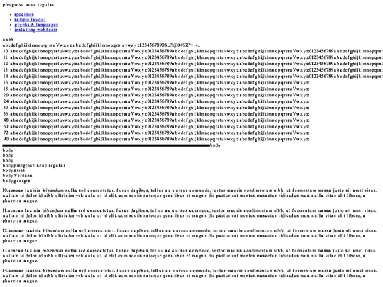 webfontkit-20230402-181515/pinegrove-demo screenshot