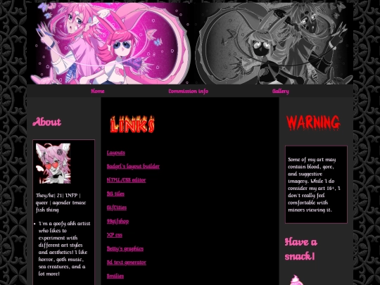 links screenshot