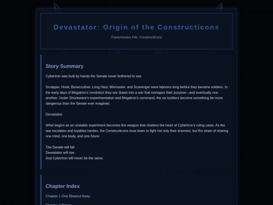 Constructicon Novel/constructicon-novel screenshot