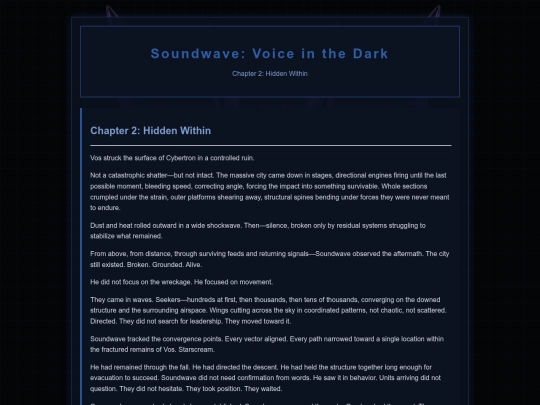 Soundwave Novel/Soundwave2 screenshot
