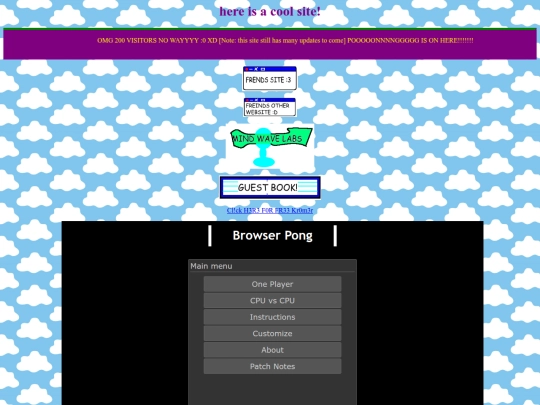 Pong screenshot