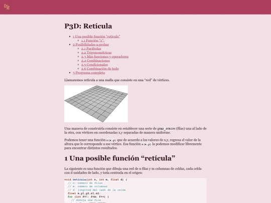 notasP3D/reticula screenshot