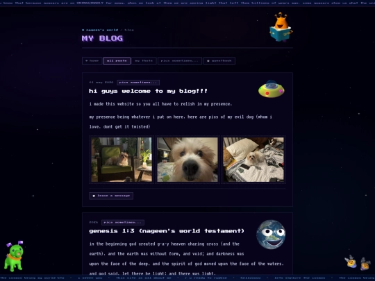 blog screenshot