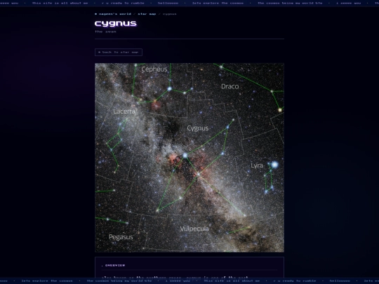 starmap/cygnus screenshot