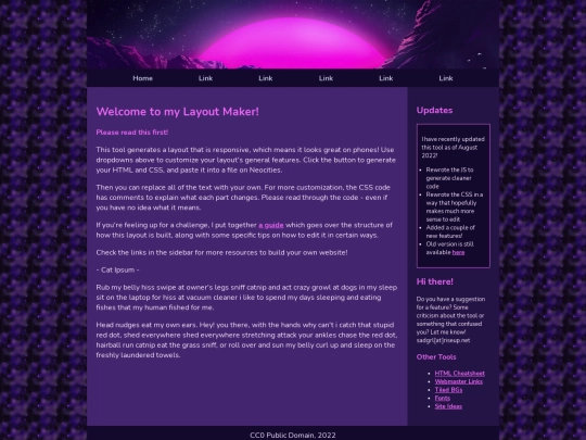 sadgrllayoutmaker screenshot