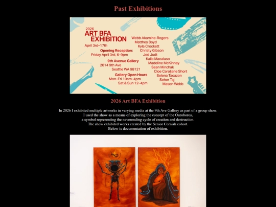 PastExhibitions screenshot