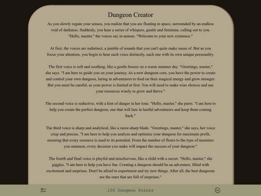 CYOAs/Dungeon screenshot