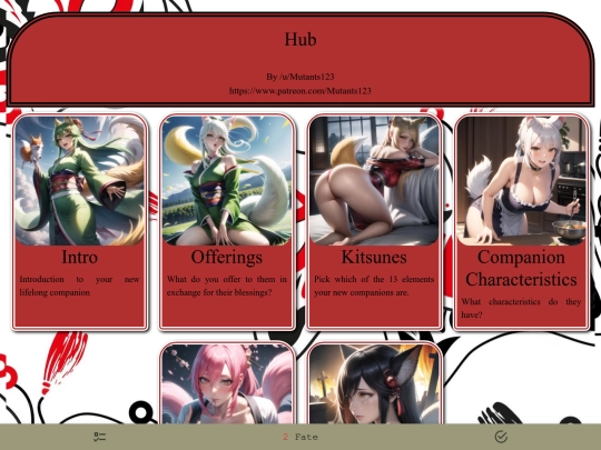 CYOAs/Kitsune screenshot
