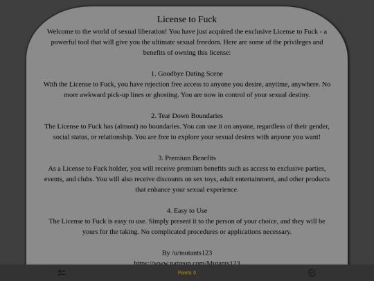 CYOAs/License2Fuck screenshot