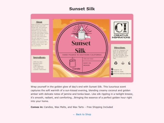 sunset-silk screenshot