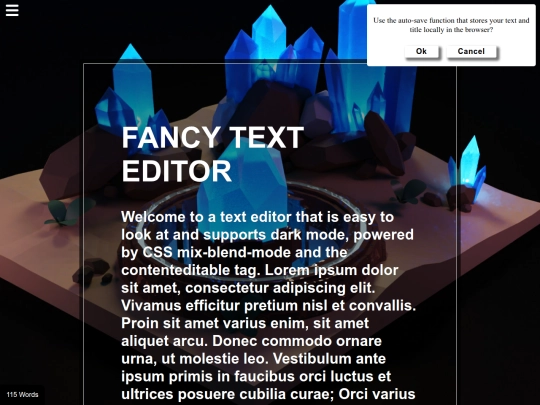 projects/text-editor screenshot