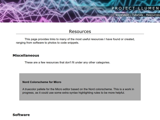 resources screenshot