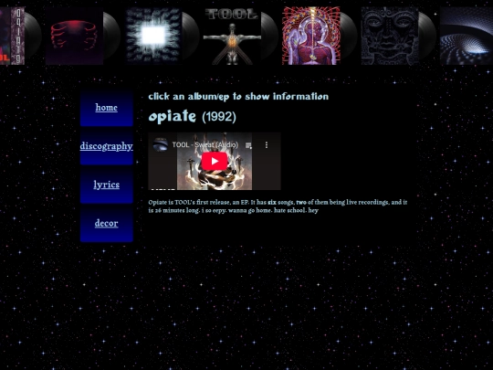 shrines/toolalbums screenshot