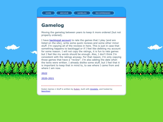 gamelog screenshot
