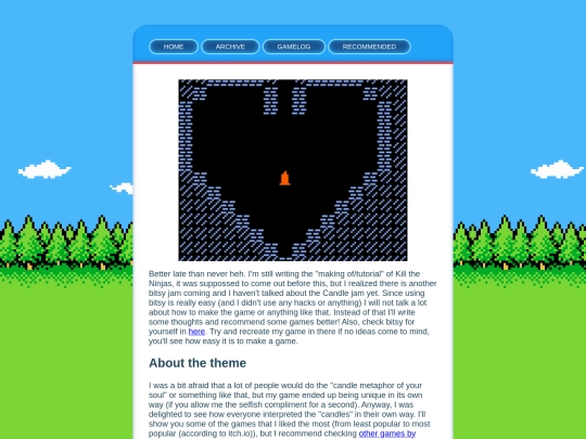 posts/2021-01-24-keep-the-flame-alive-Candles-bitsy-jam screenshot
