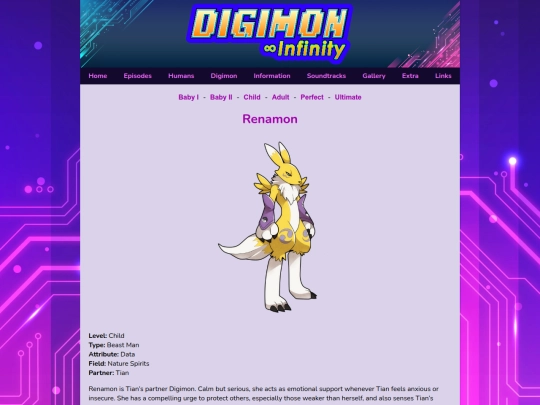 digimon/renamon screenshot