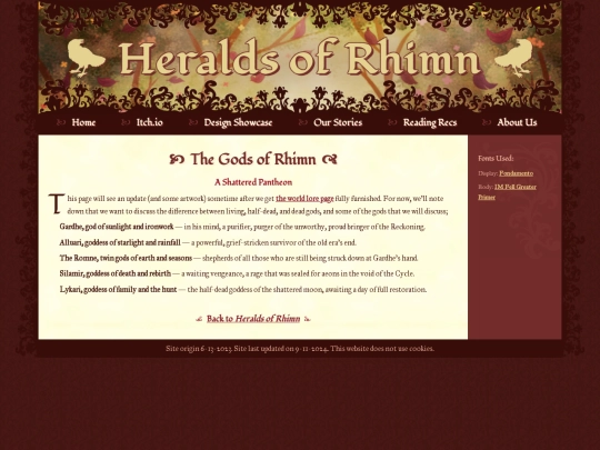 Stories/HoR-Godlore screenshot