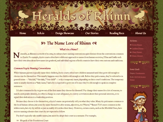 Stories/HoR-Namelore screenshot