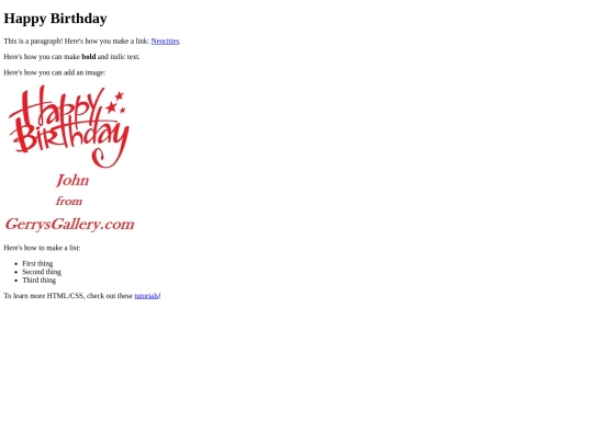 HappyBirthday screenshot