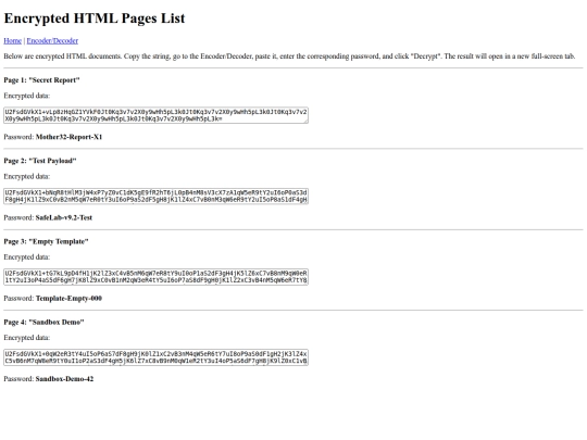 list screenshot