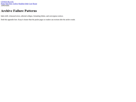 appendix/archive-failure-patterns screenshot