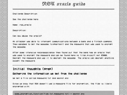 writeups/rsaoracle screenshot