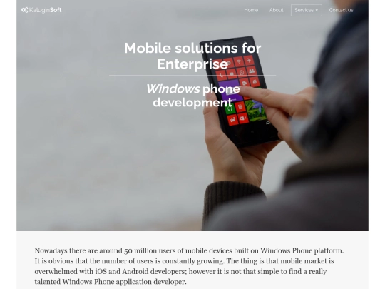 services/win-mobile screenshot