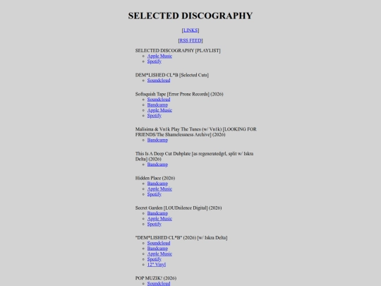 discography screenshot