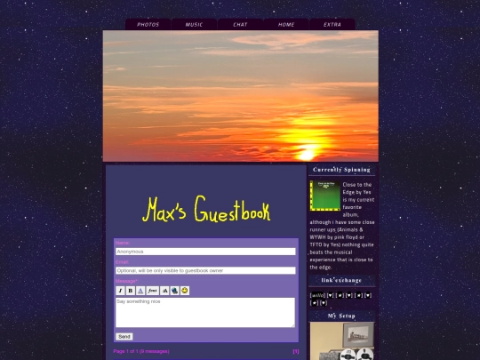 guestbook screenshot