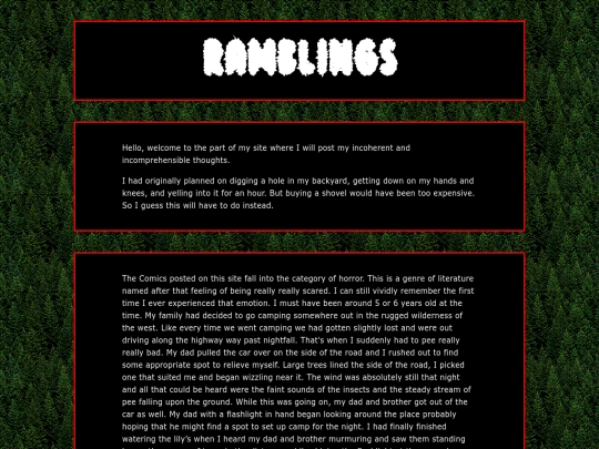 ramblings screenshot
