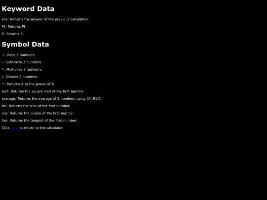 data screenshot