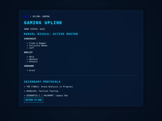 sites/Gaming screenshot
