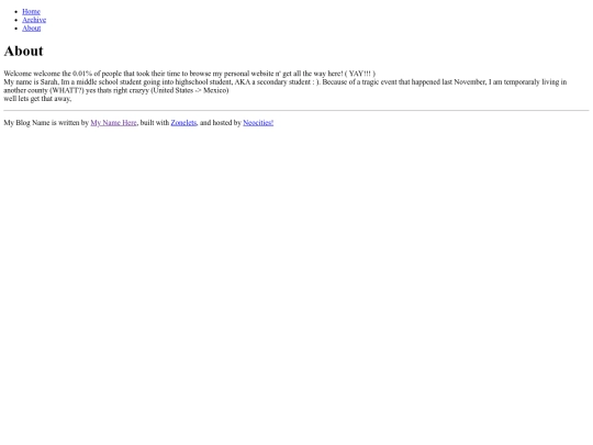blog page/about screenshot
