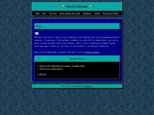 blog screenshot